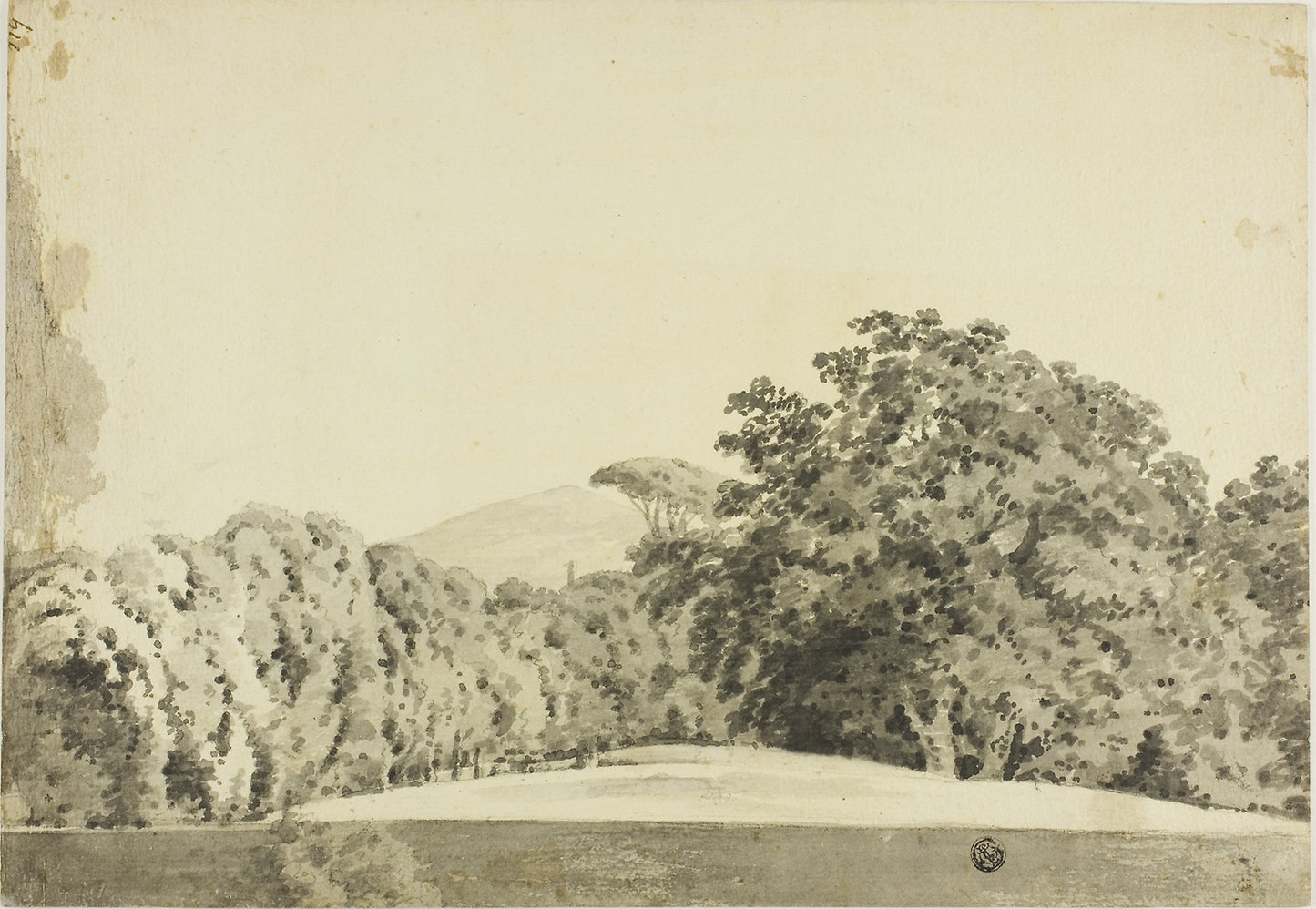 Wooded Landscape - Joseph Wright of Derby, Poster Print Wall Art