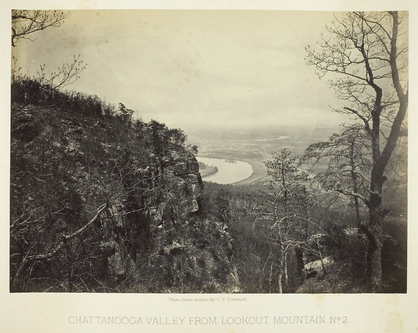 Chattanooga Valley from Lookout Mountain, No. 2 - George N. Barnard, Poster Print Wall Art