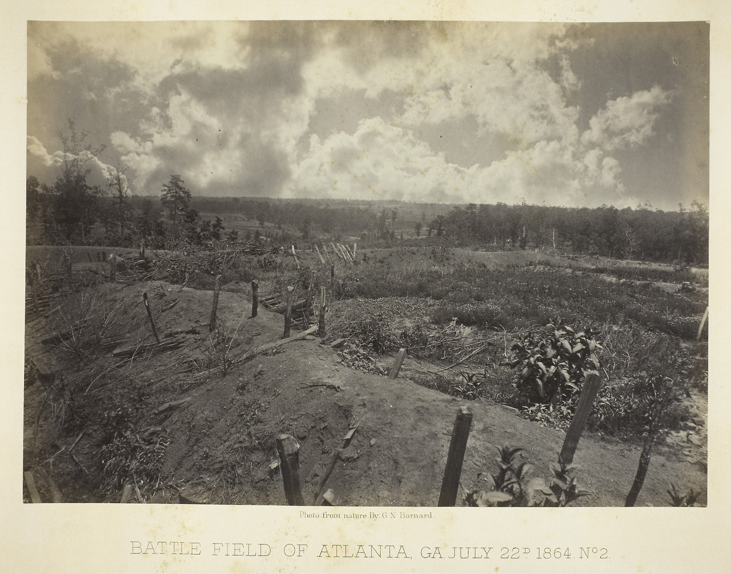 Battle Field of Atlanta, GA, No. 2 - George N. Barnard, Poster Print Wall Art