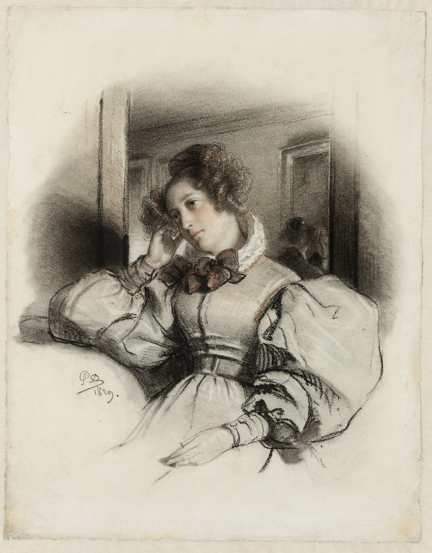 Portrait de Mme. E. D. - Paul Delaroche, Poster Print Wall Art