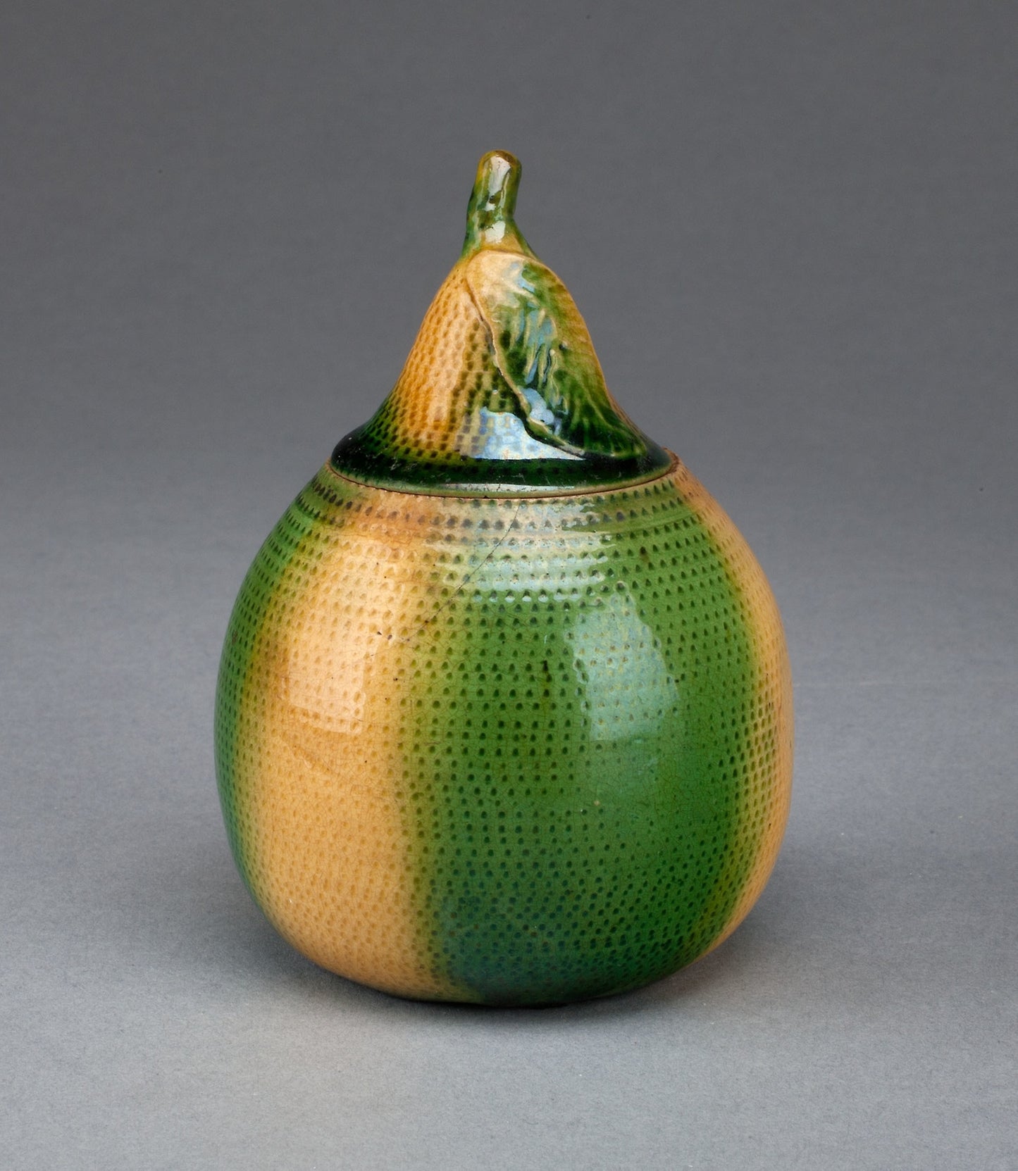 Container in the shape of a pear - Staffordshire, England, Poster Print Wall Art