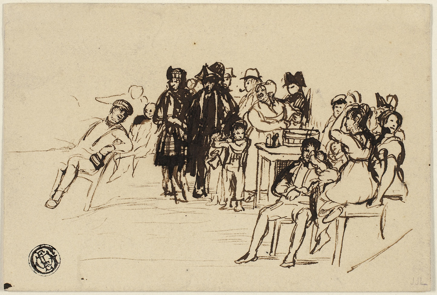 Study for Right Group - Sir David Wilkie, Poster Print Wall Art