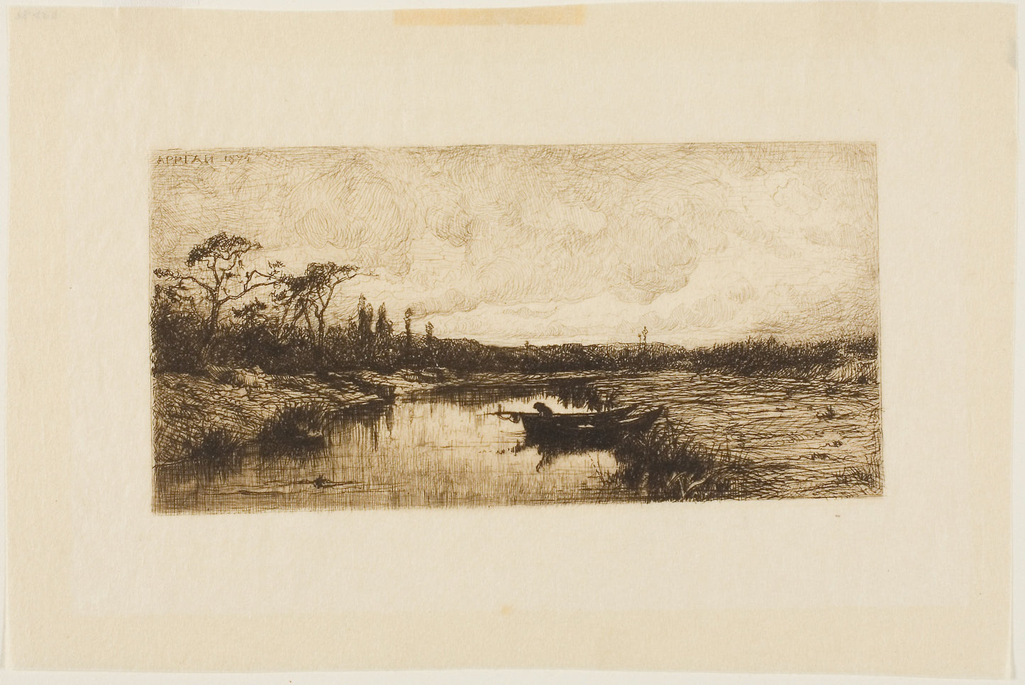 An Autumn Evening: Near Rossillon: Adolphe Appian, Poster Print Wall Art