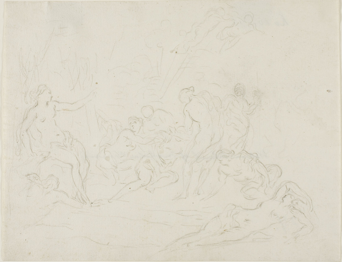 Diana and Callisto - Possibly School of Nicolas Poussin, Poster Print Wall Art