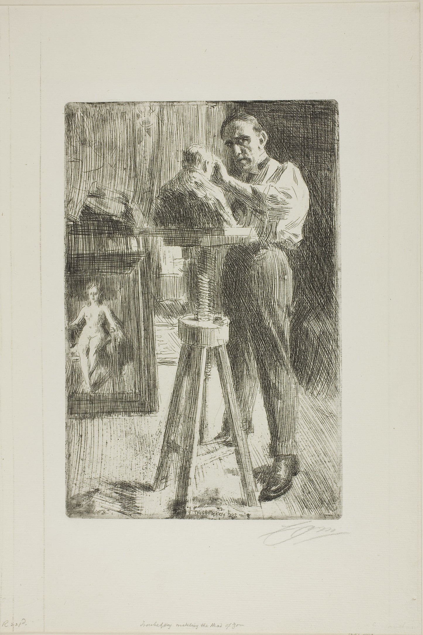 Prince Paul Troubetzkoy I (Whole length) - Anders Zorn, Poster Print Wall Art