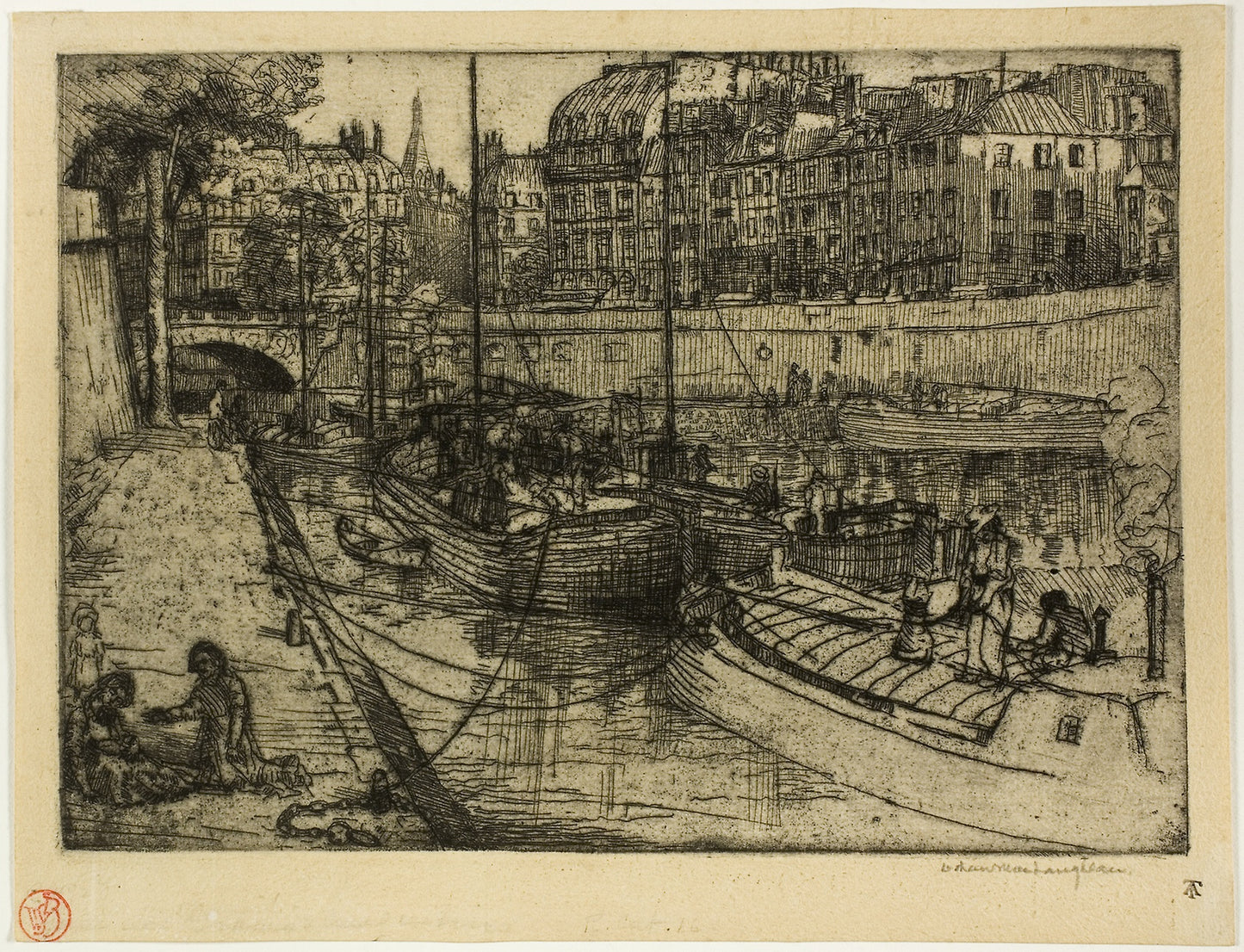 Quai des Grands Augustins - Donald Shaw MacLaughlan, Poster Print Wall Art