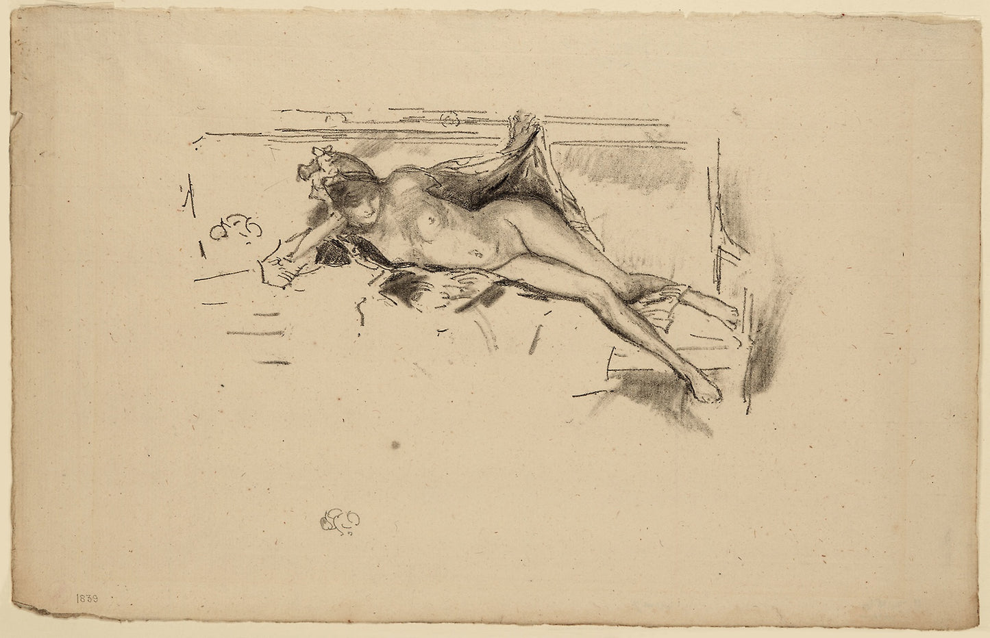 Nude Model, Reclining - James McNeill Whistler, Poster Print Wall Art