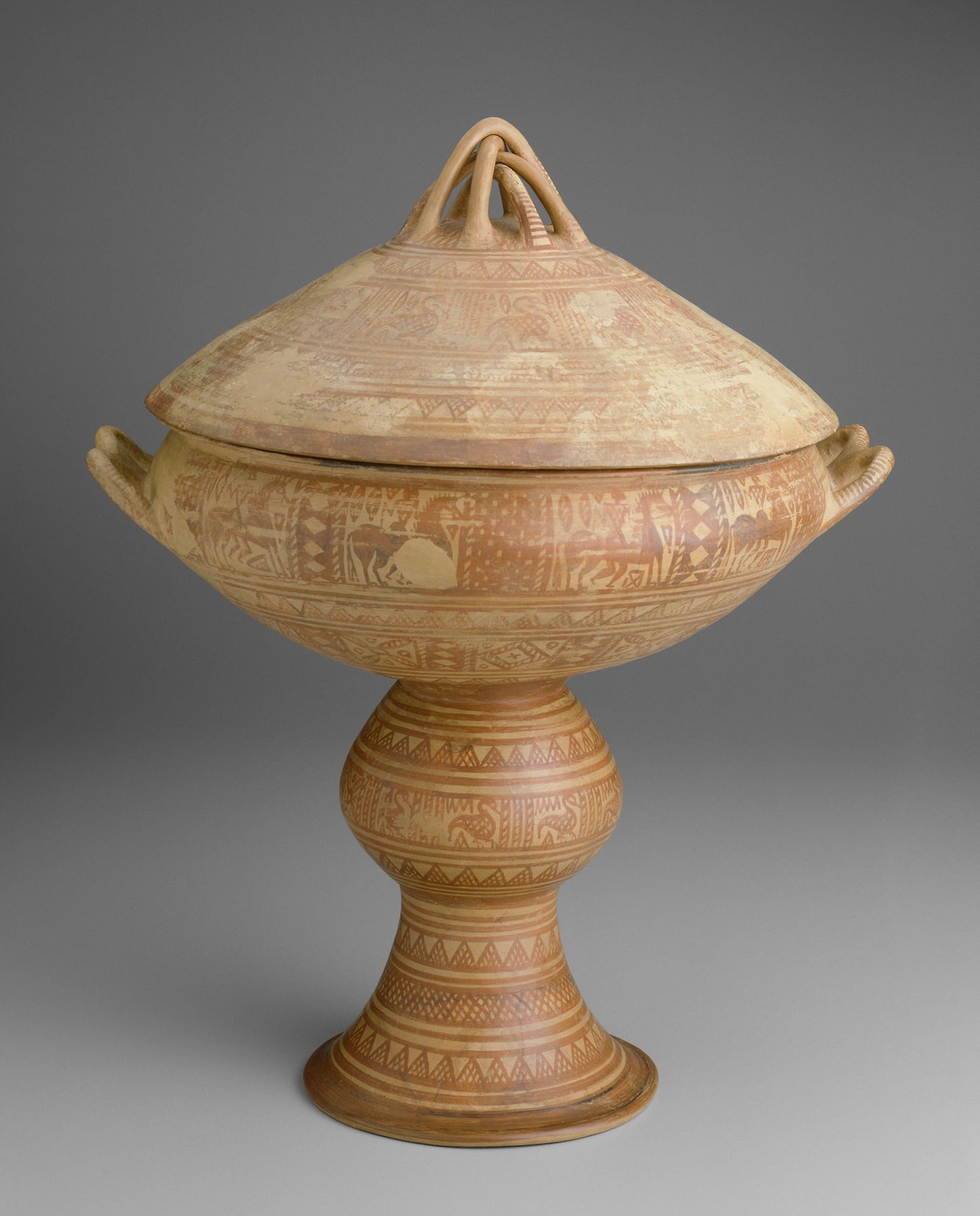 Lebes (Stemmed Bowl with Lid) - Etruscan; possibly Vulci, Poster Print Wall Art