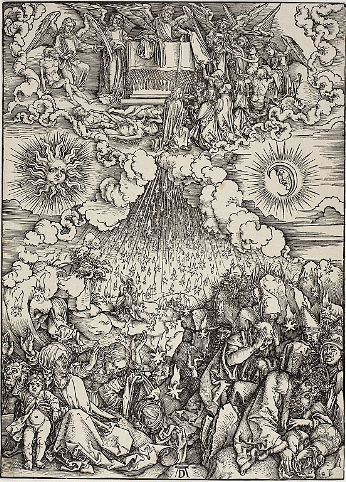 The Opening of the Fifth and Sixth Seals, from The Apocalypse - Albrecht Dürer, Poster Print Wall Art