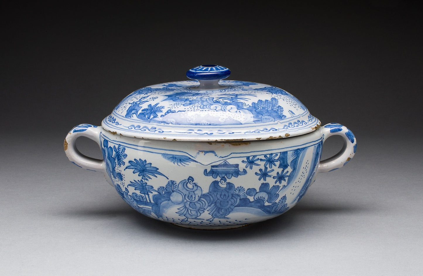 Covered Bowl - Netherlands, Delft, Poster Print Wall Art