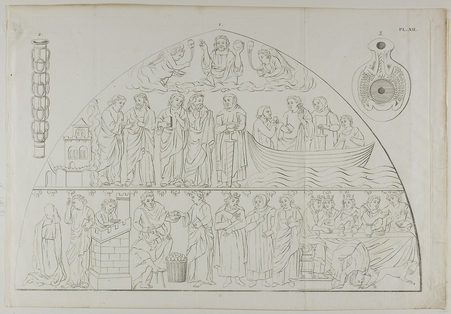 Three Images from Millin's Atlas, plate XII - Louis Aubin Millin, Poster Print Wall Art