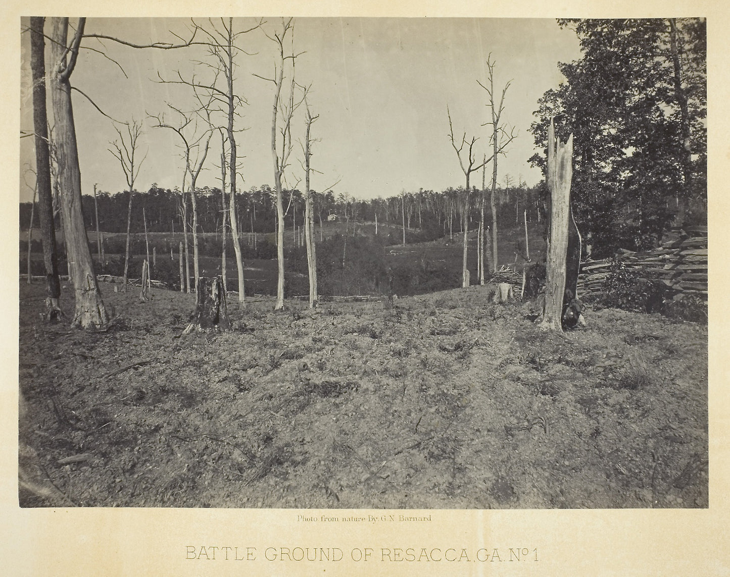 Battle Ground of Resacca, GA, No. 1 - George N. Barnard, Poster Print Wall Art