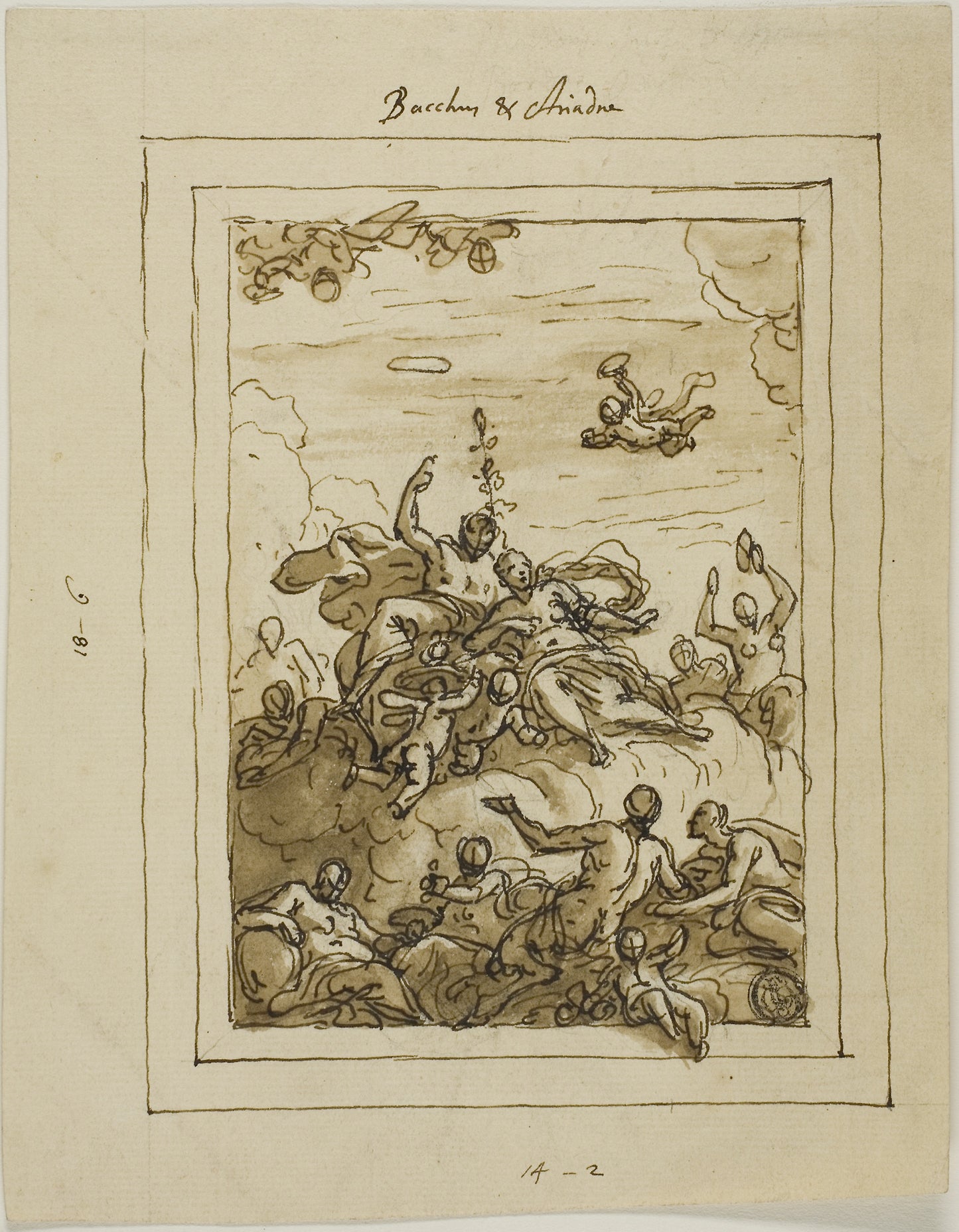 Bacchus and Ariadne - James Thornhill, Poster Print Wall Art