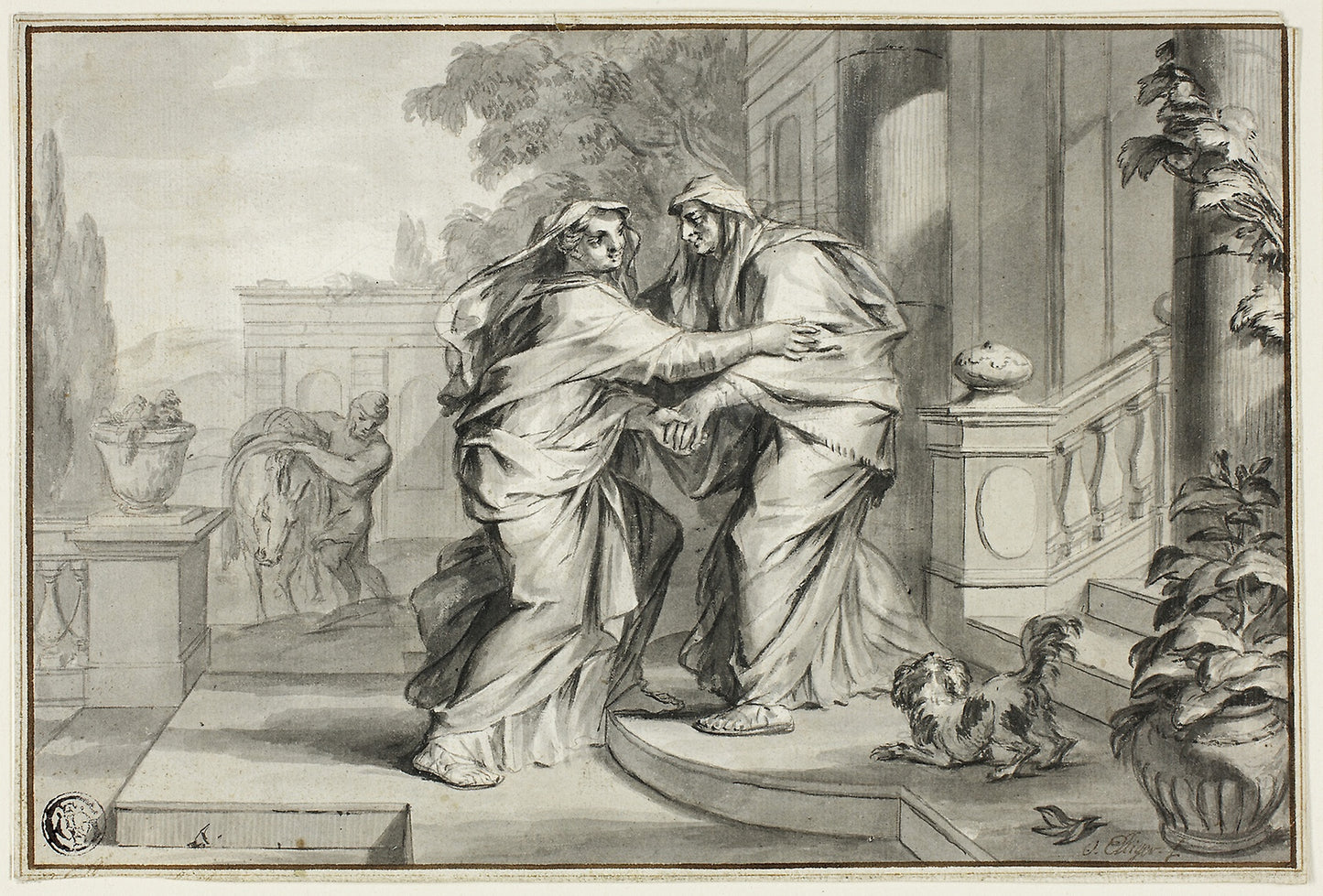 The Visitation - Ottmar Elliger, the younger, Poster Print Wall Art