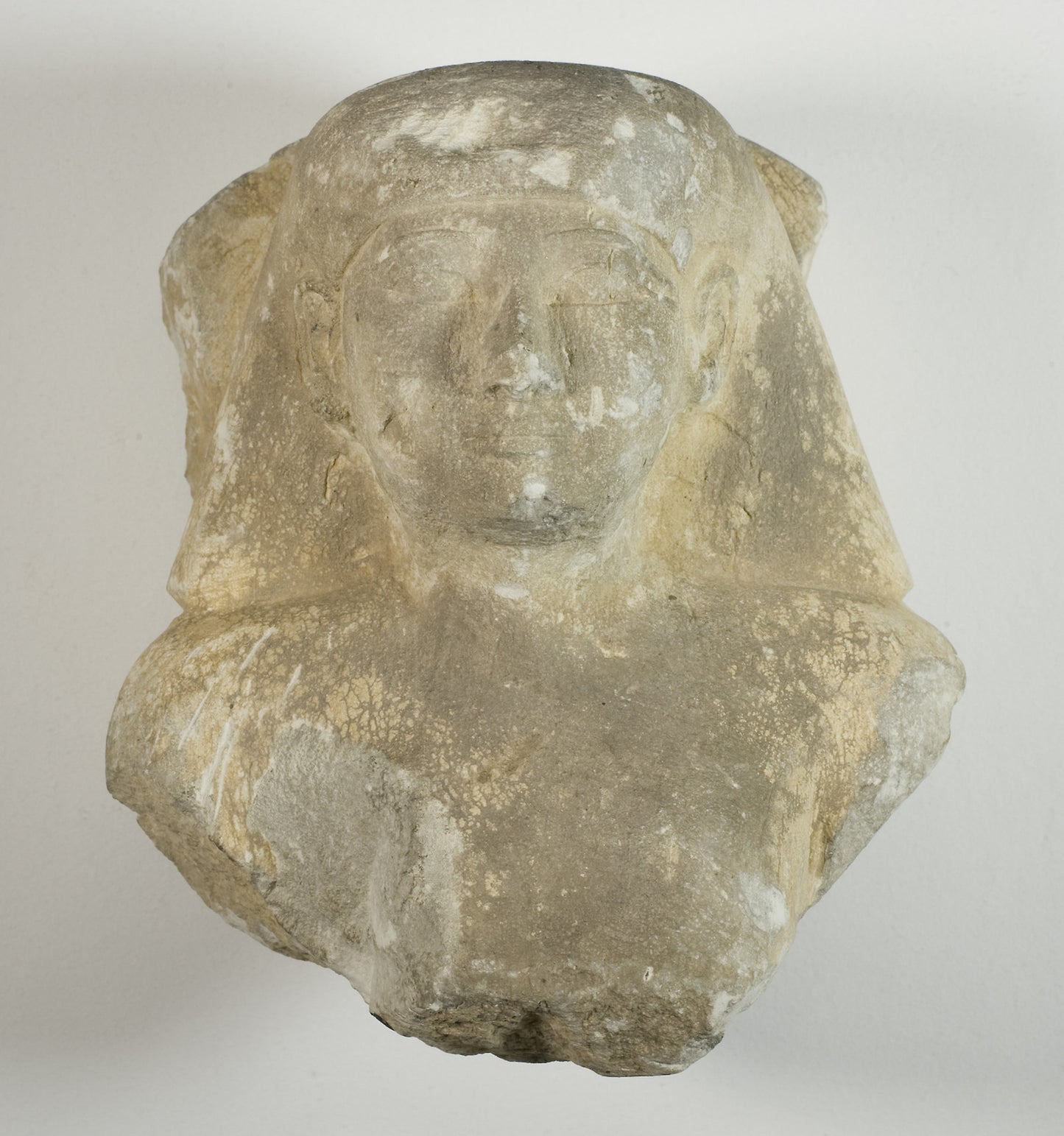 Bust of a Statuette of a Man - Egyptian, Poster Print Wall Art