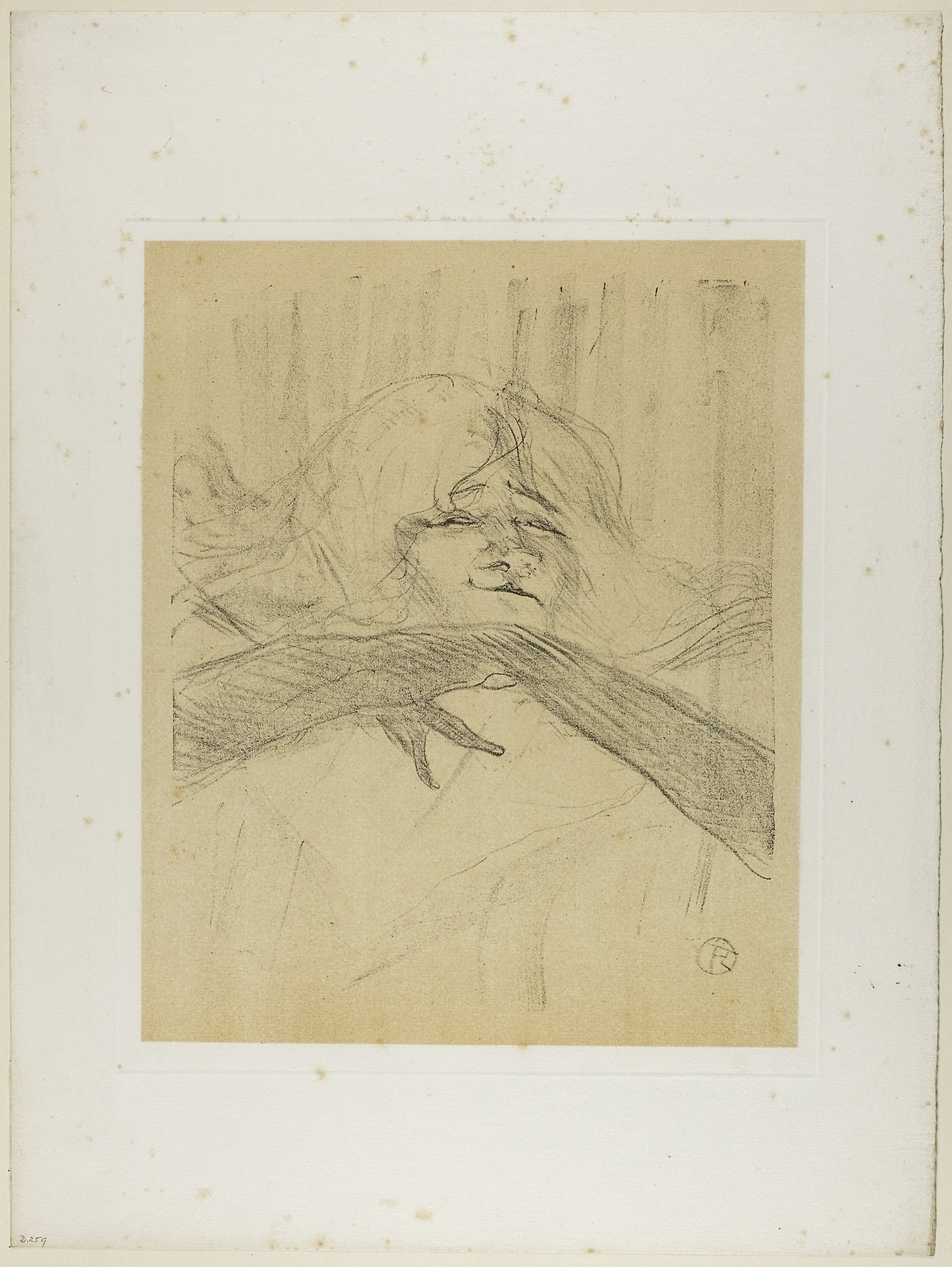 Yvette Guilbert—'Linger, Longer, Loo', from Yvette Guilbert - Henri de Toulouse-Lautrec, Poster Print Wall Art