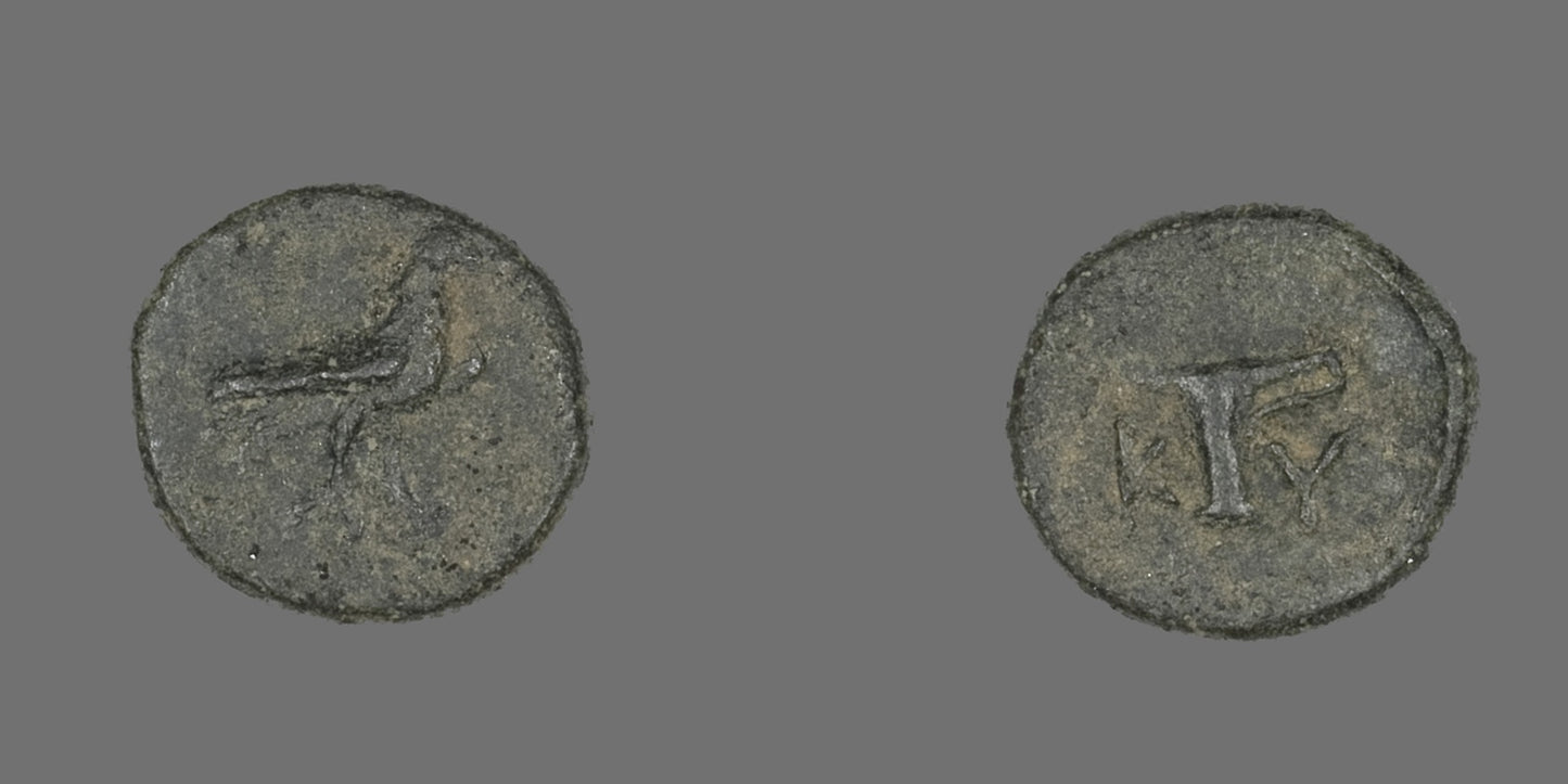 Coin Depicting an Eagle - Greek, Poster Print Wall Art