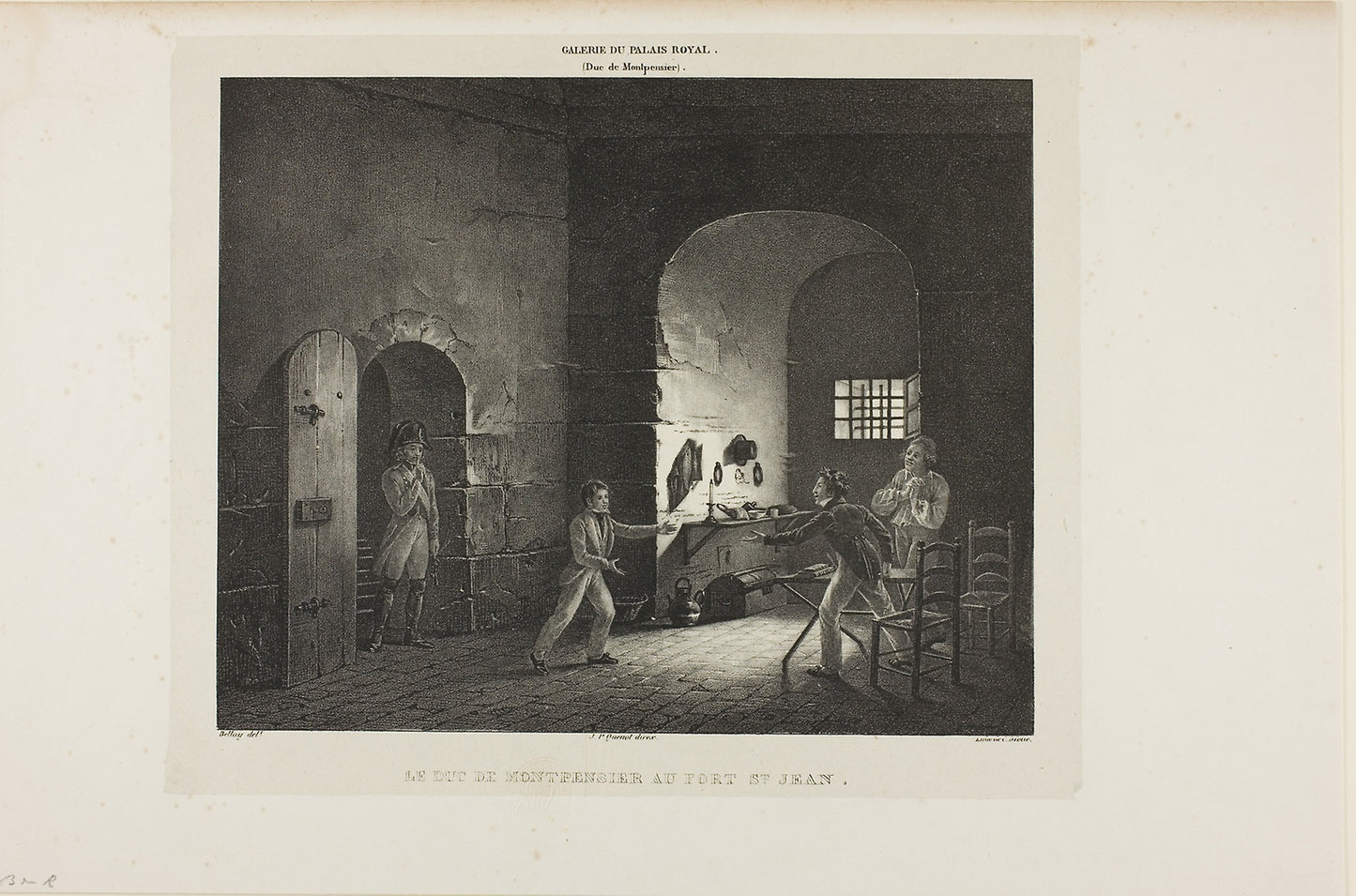 The Duc de Montpensier at Fort St. Jean - François Bellay (French, 1790-c. 1854), Poster Print Wall Art
