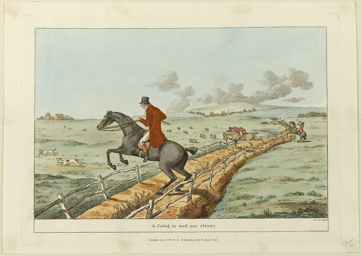 Going In and Out Clever, plate four from Insidspensable Accomplishments - Sir Robert Frankland (English, 1784-1849), Poster Print Wall Art