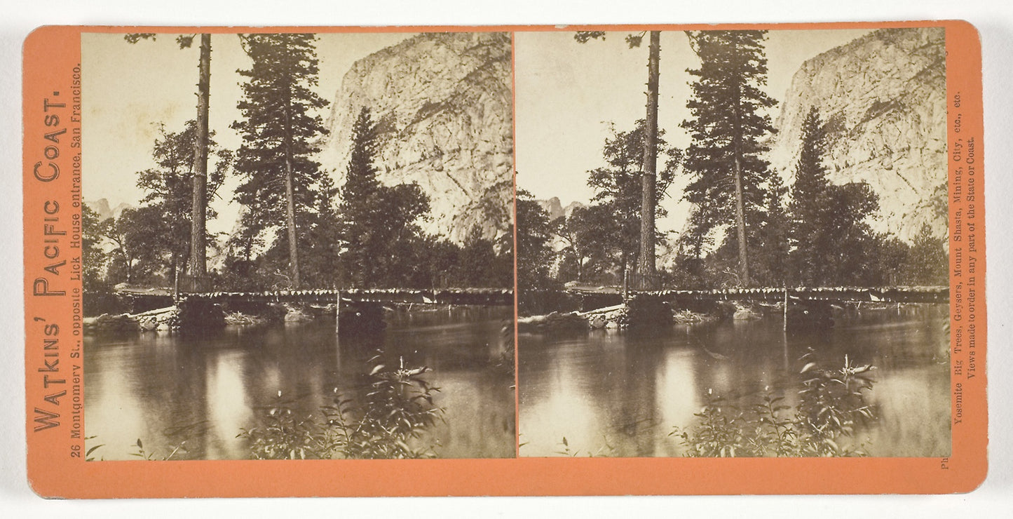 The Bridge, Yosemite - Carleton Watkins, Poster Print Wall Art