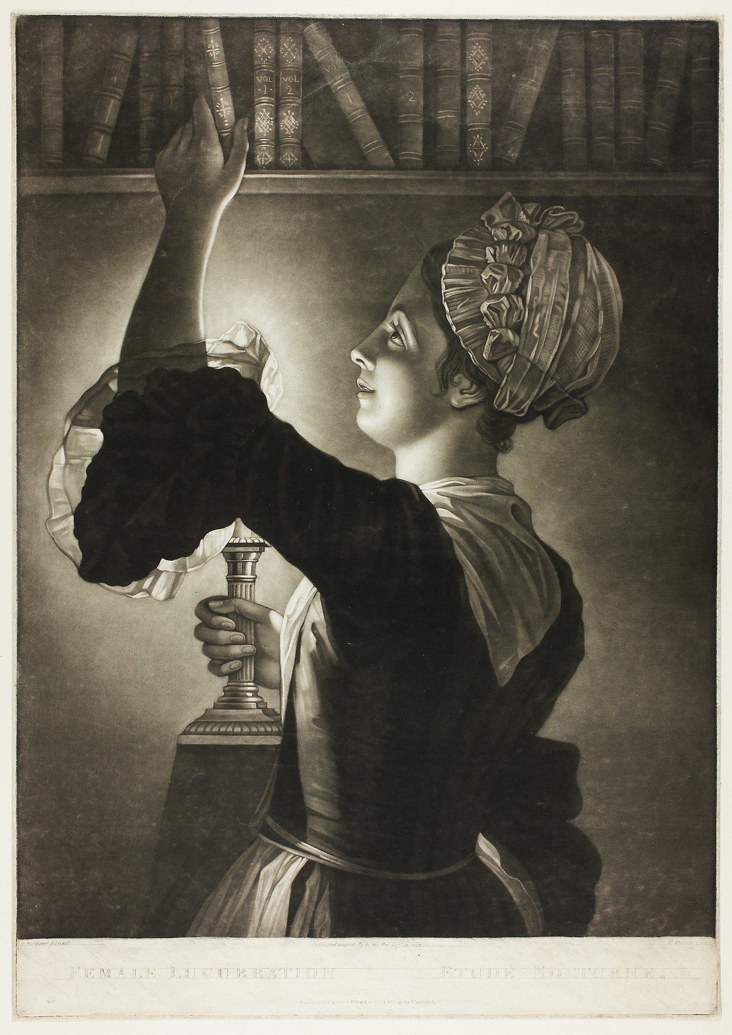 Female Lucubration - Étude Nocturne - Philip Dawe, Poster Print Wall Art