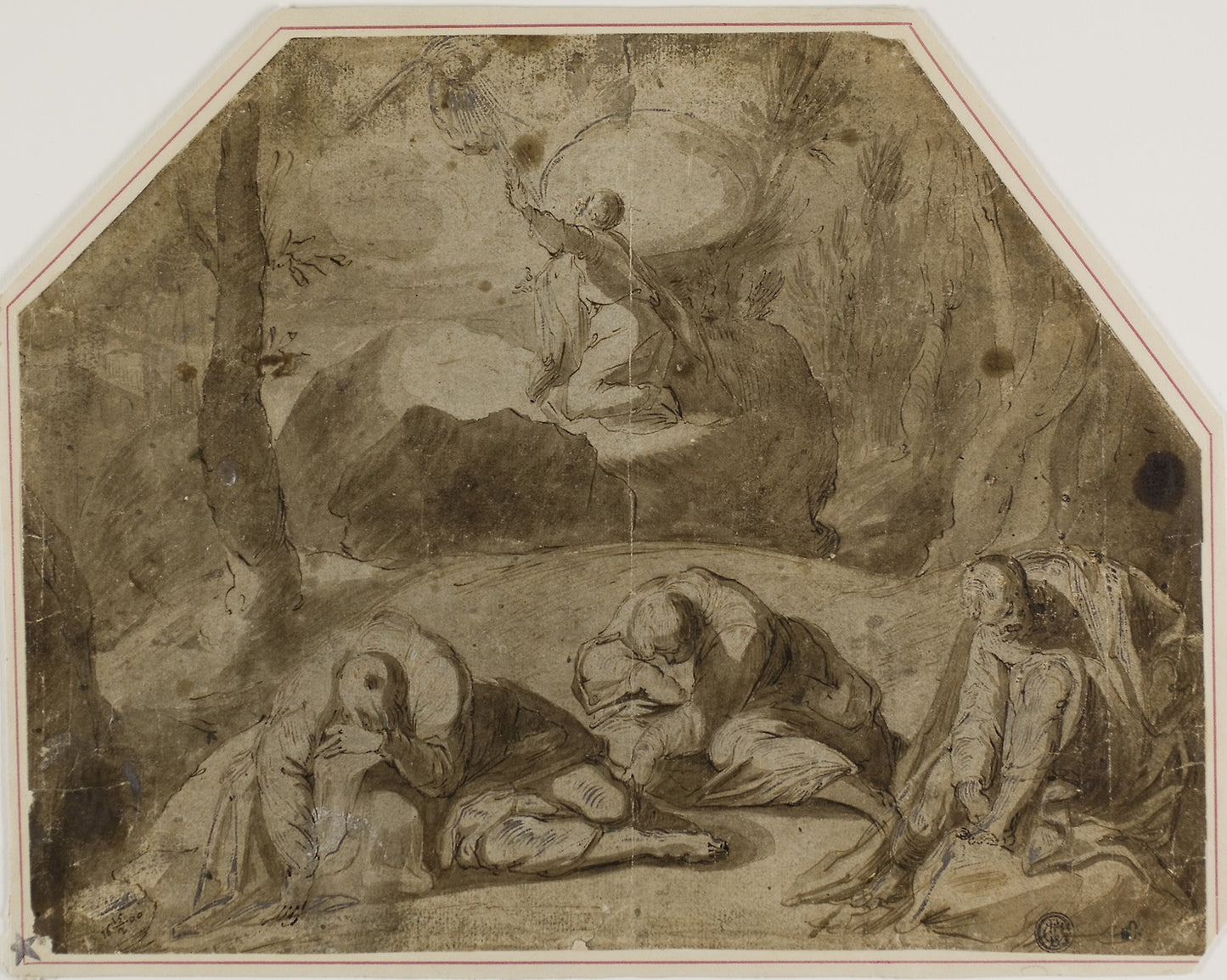 Agony in the Garden - after Taddeo Zuccaro, Poster Print Wall Art