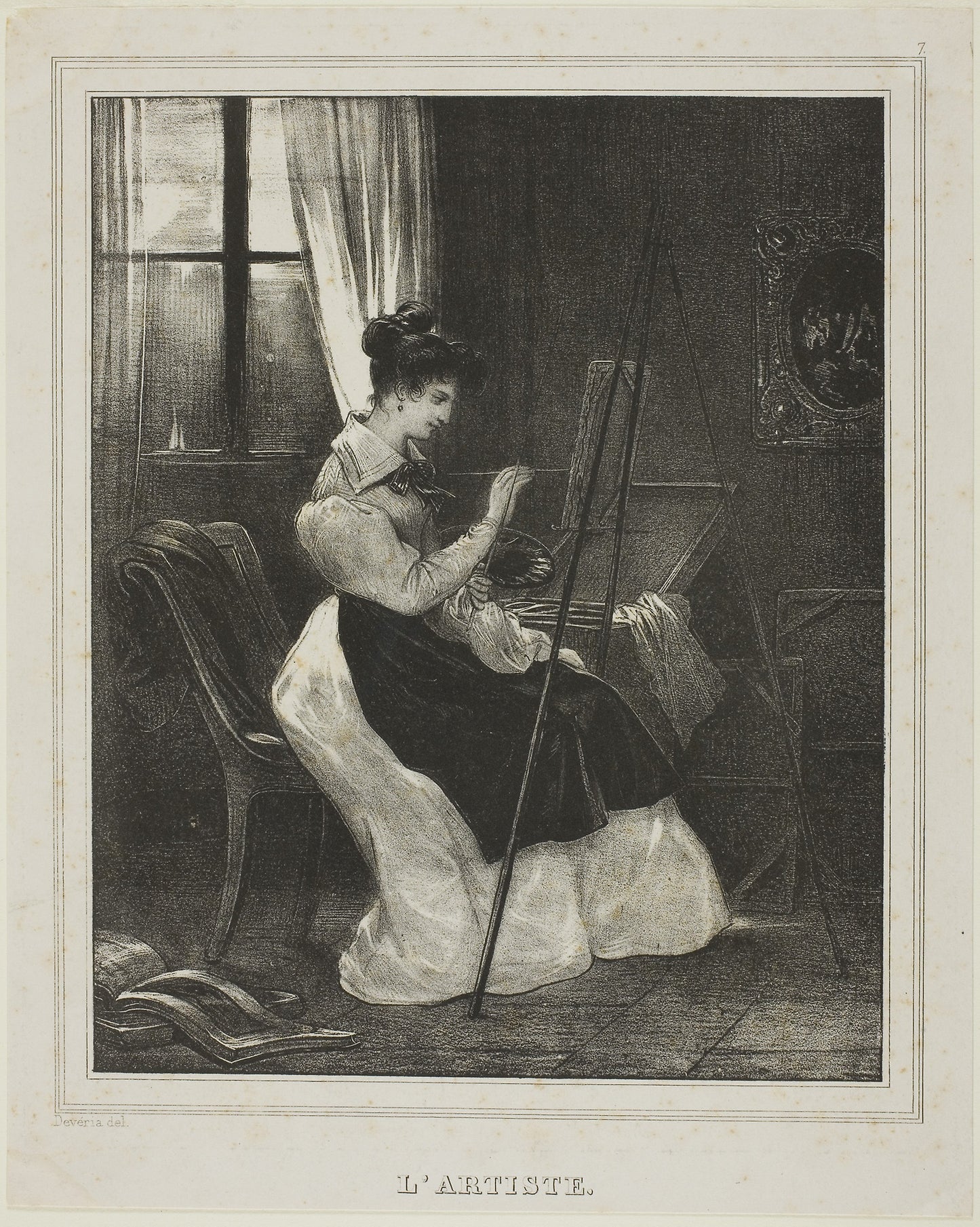 The Artist: Achille Devéria, Poster Print Wall Art