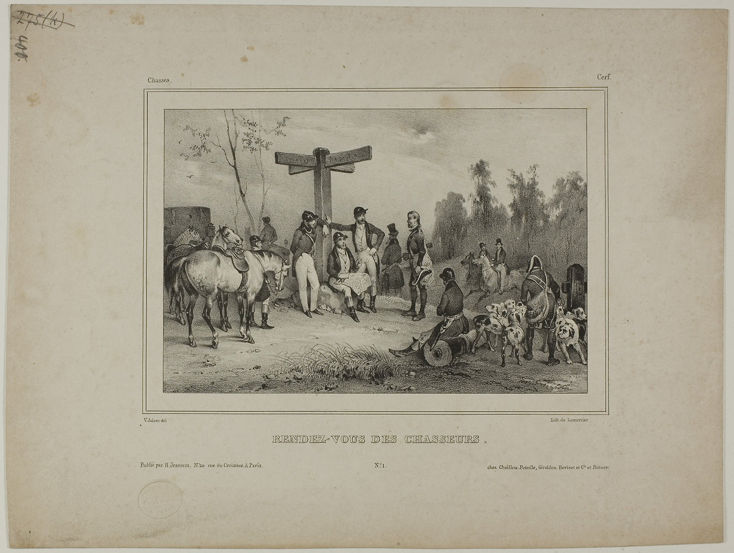 Hunter's Rendezvous - Victor Adam, Poster Print Wall Art