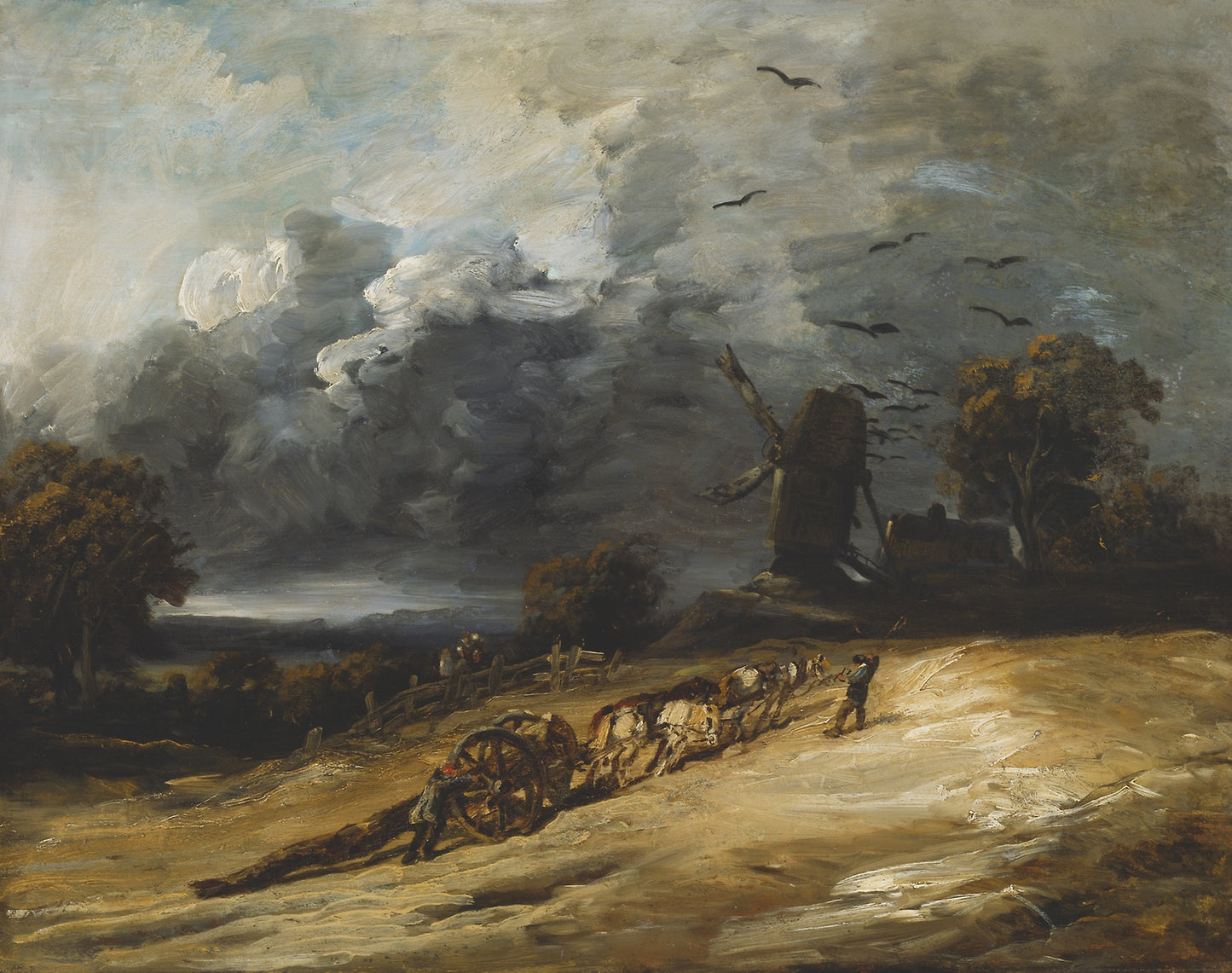 The Storm - Georges Michel, Poster Print Wall Art