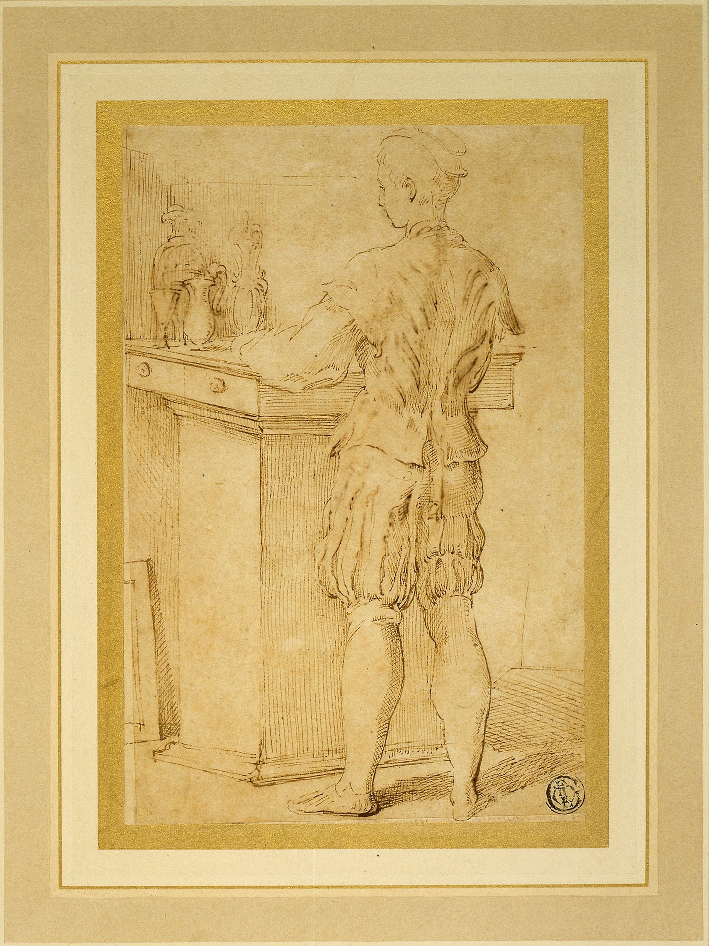Page Serving Wine or The Painter's Apprentice - Francesco Mazzola, called Parmigianino, Poster Print Wall Art