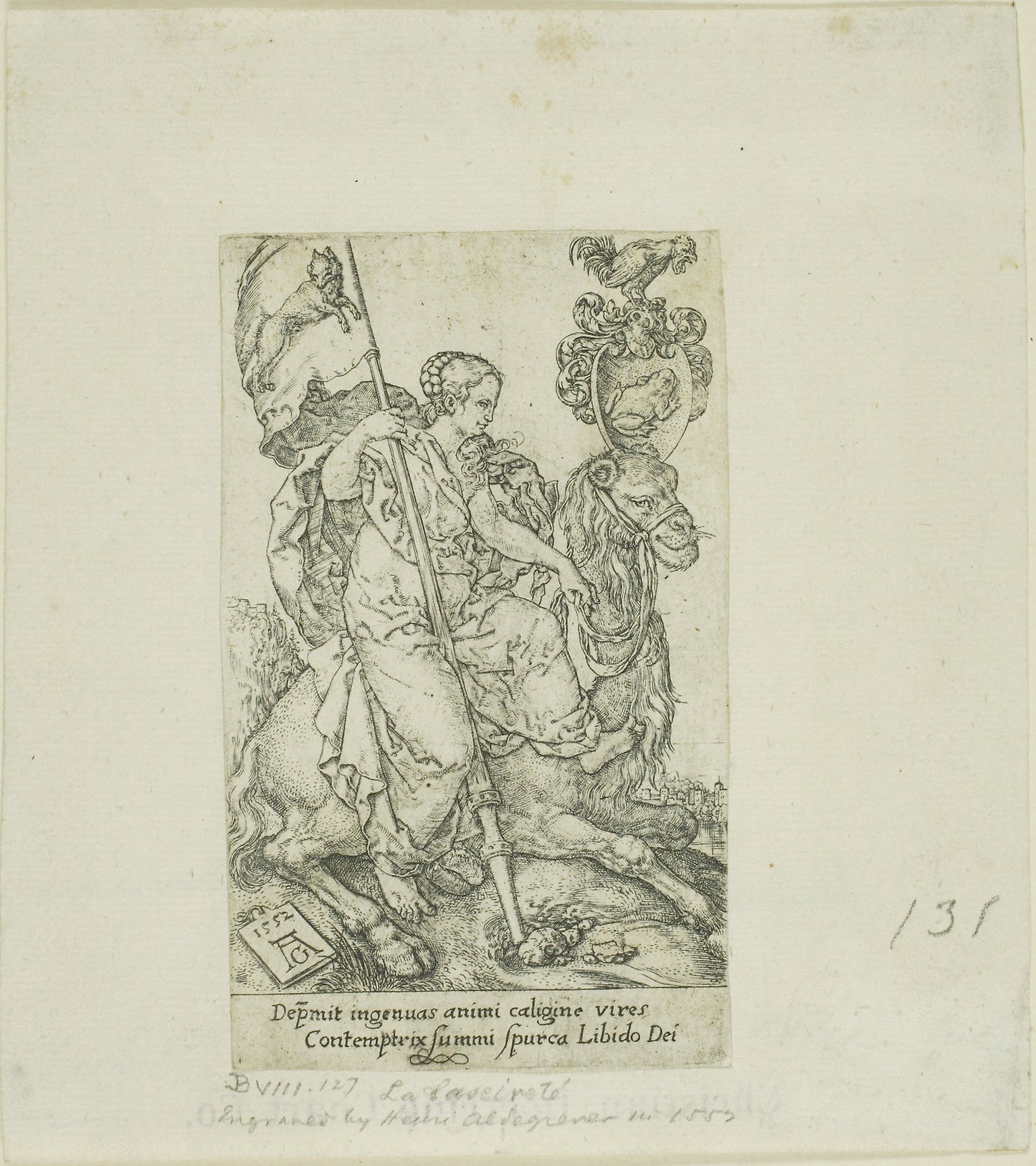 Lust, from Virtues and Vices - Heinrich Aldegrever, Poster Print Wall Art