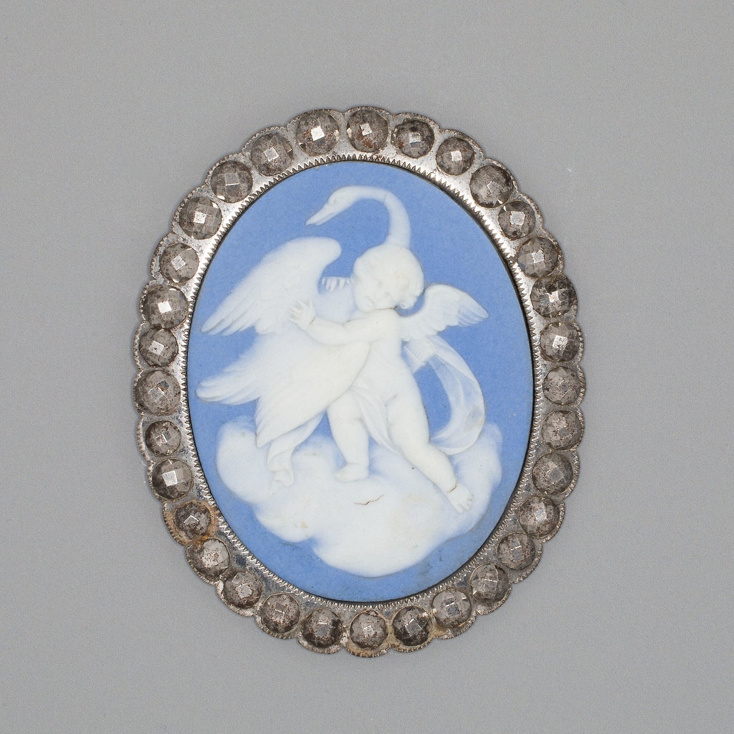 Medallion with Cupid and Swan - Wedgwood Manufactory, Poster Print Wall Art