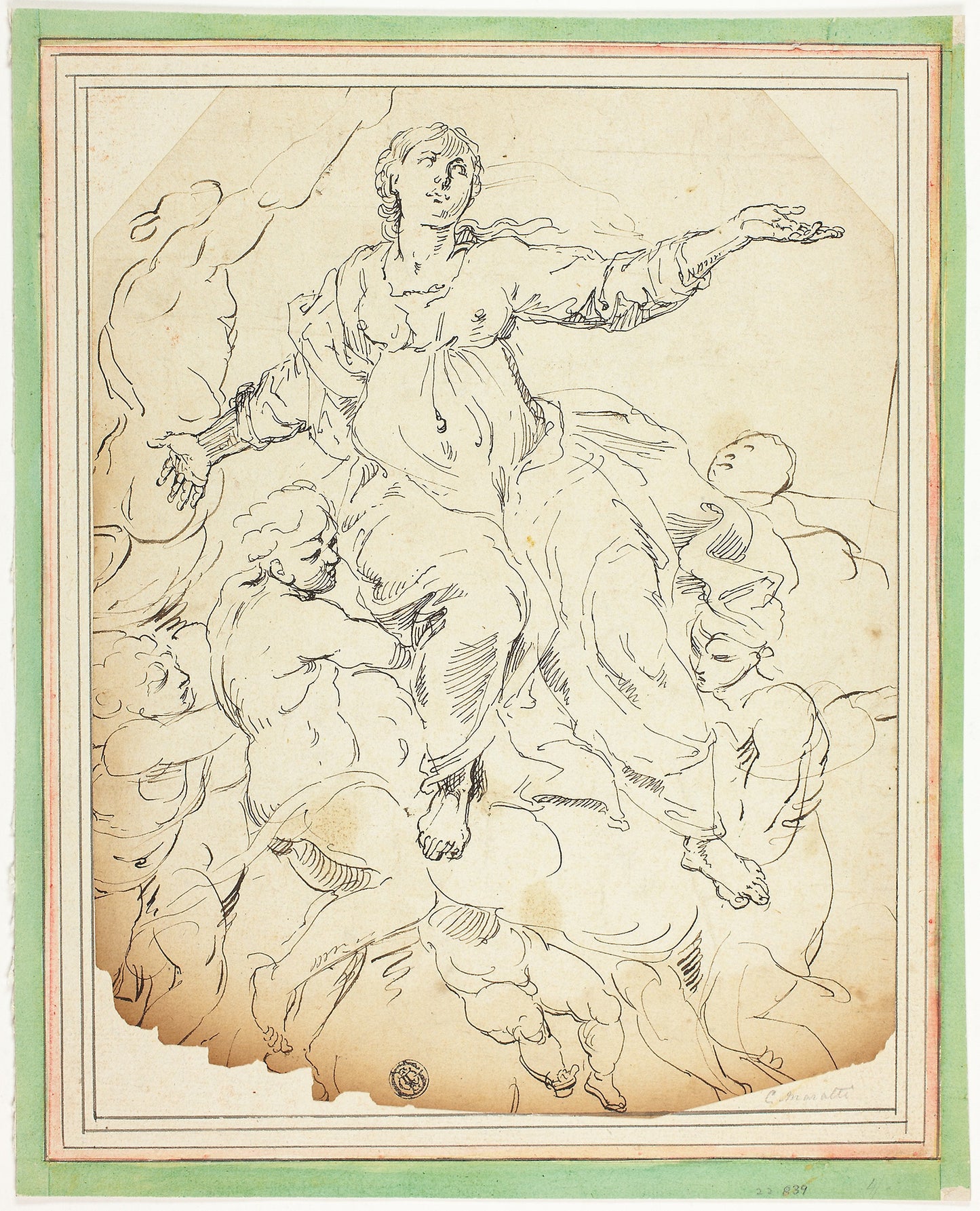 Assumption of the Virgin - After Carlo Maratti (Italian, 1625-1713), Poster Print Wall Art