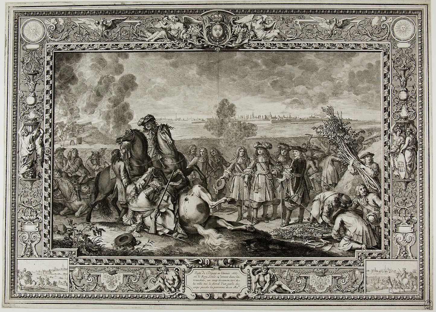 Third Tapestry - The Siege of Douai - Sébastien Le Clerc, the Elder, Poster Print Wall Art