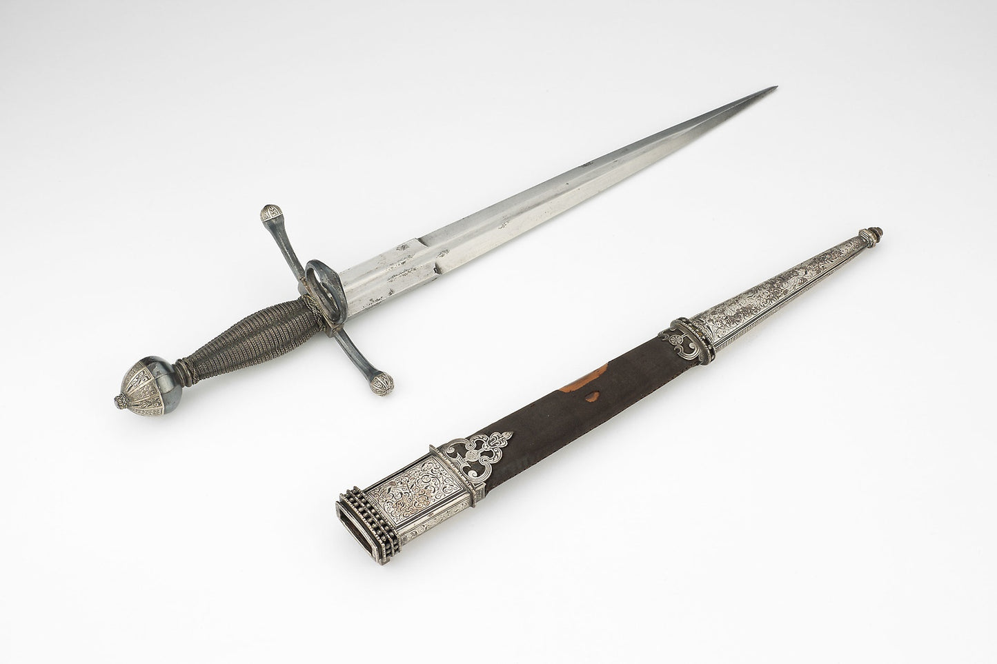 Parrying Dagger with Scabbard - German; Dresden, Poster Print Wall Art