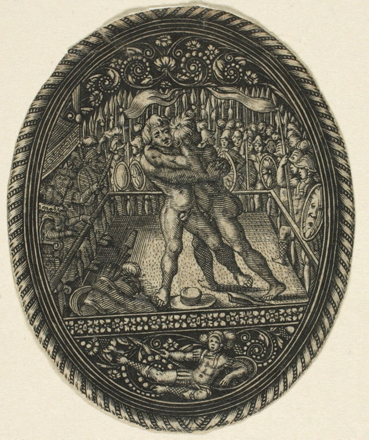 Combat - Antoine Jacquard, Poster Print Wall Art