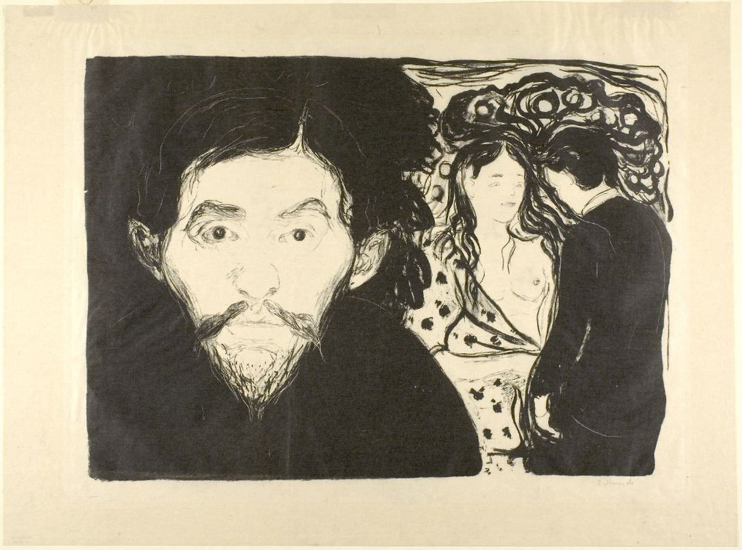 Jealousy I - Edvard Munch, Poster Print Wall Art