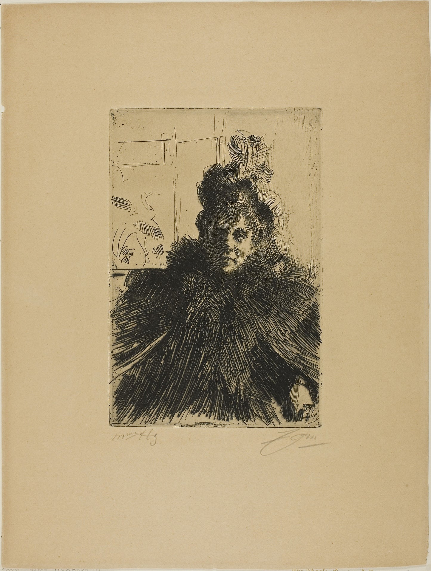 Gerda Hagborg III - Anders Zorn, Poster Print Wall Art