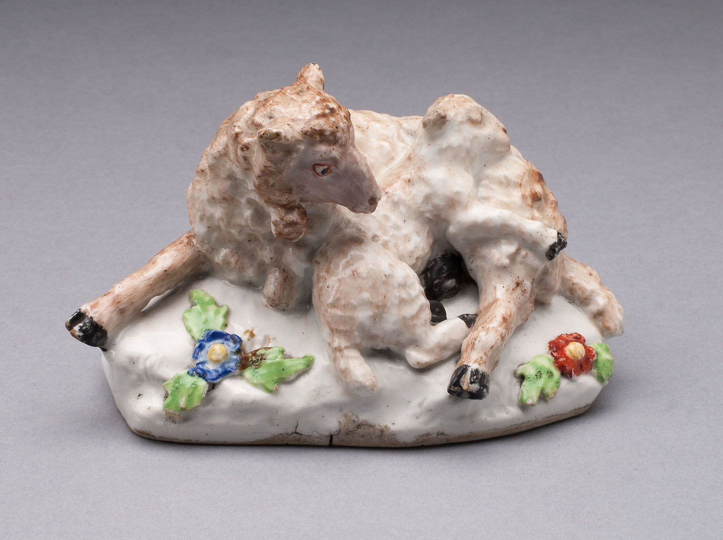 Ewe and Lamb - Bow Porcelain Factory, Poster Print Wall Art