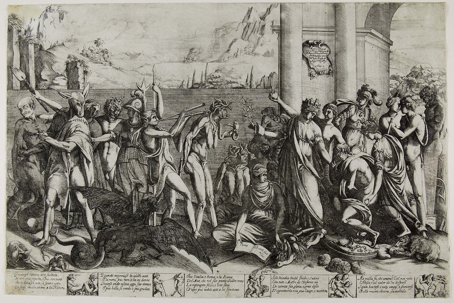 An Allegory of Statuary or Lament of Sculpture - Pierre Biard, II, Poster Print Wall Art