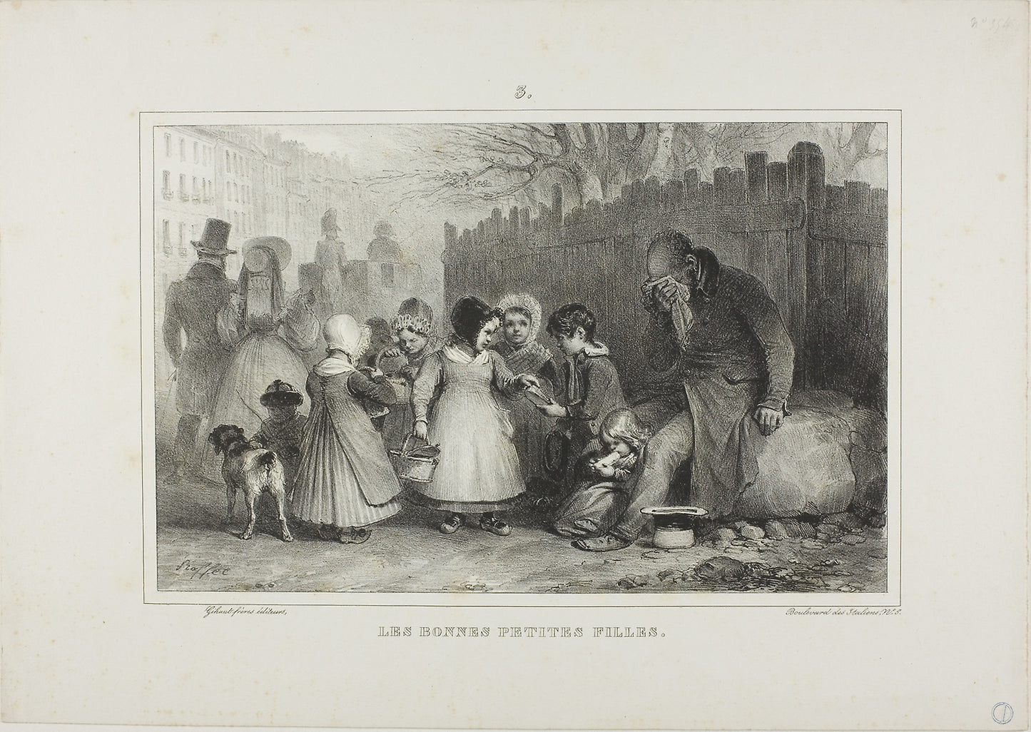 The Good Little Girls - Denis Auguste Marie Raffet (French, 1804-1860), Poster Print Wall Art