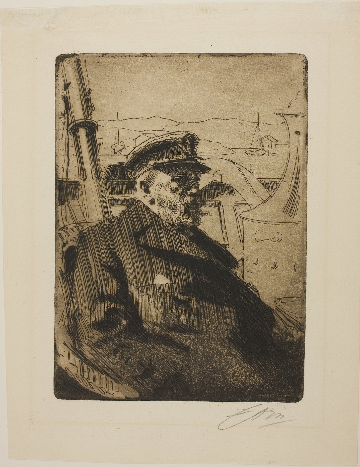 King Oscar II (Second plate) - Anders Zorn, Poster Print Wall Art