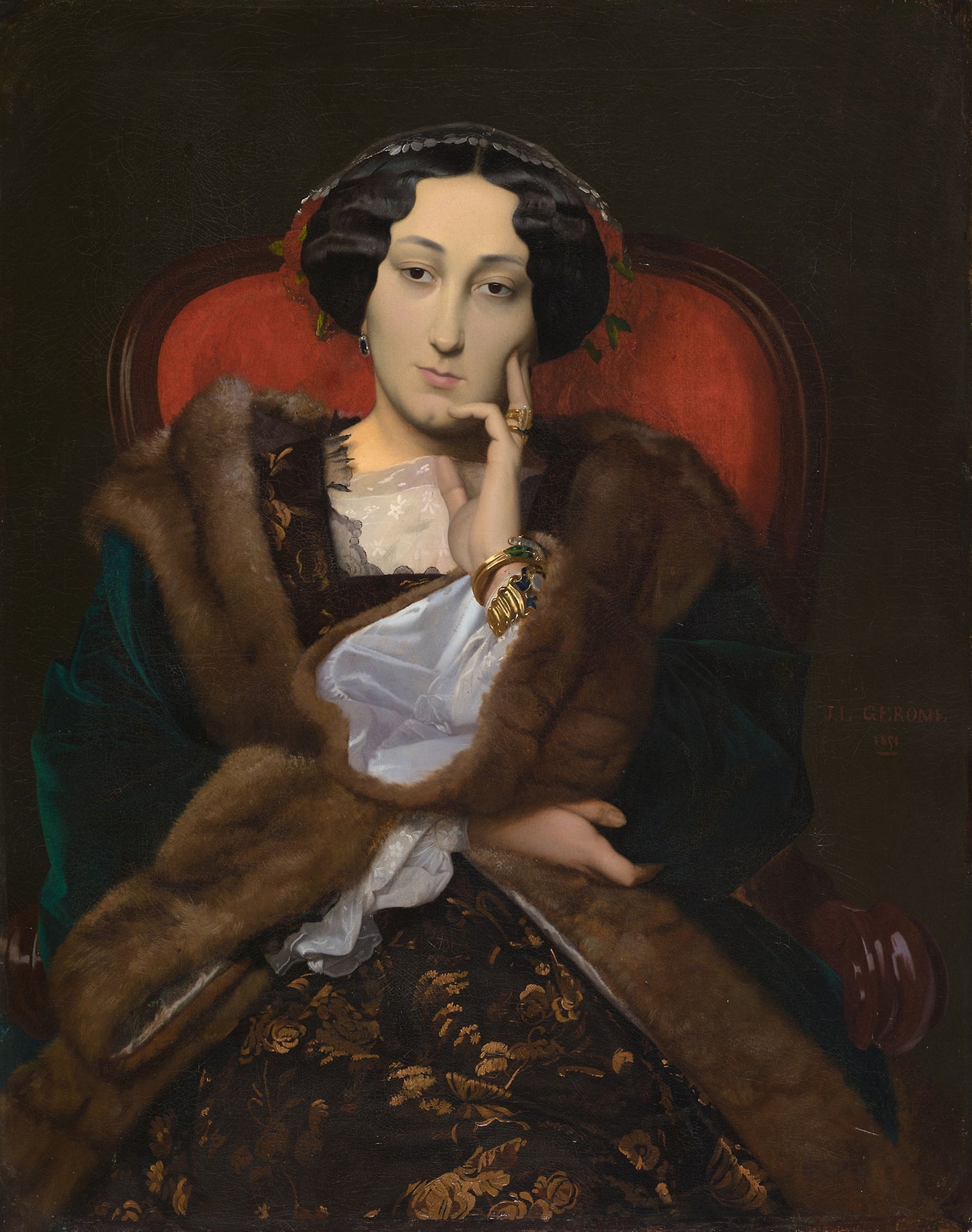 Portrait of a Woman - Jean Léon Gérôme, Poster Print Wall Art