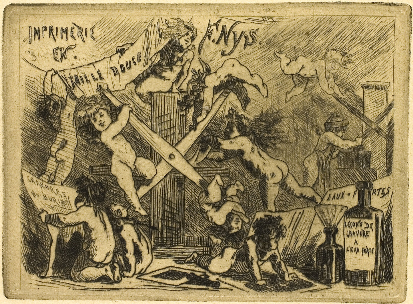The Press - Félicien Rops, Poster Print Wall Art