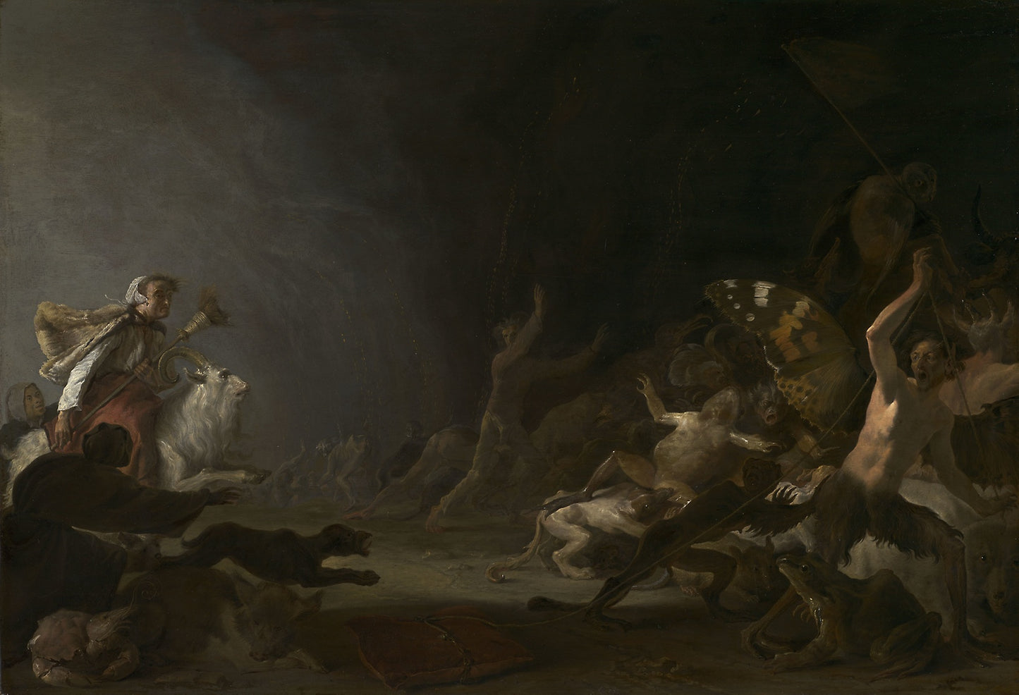A Witches' Sabbath - Cornelis Saftleven, Poster Print Wall Art