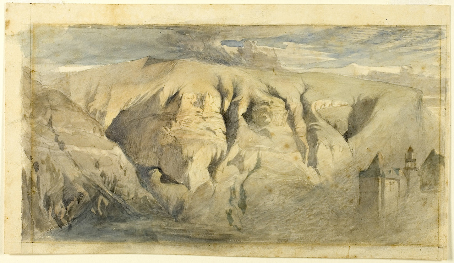 Mont Saleve - John Ruskin, Poster Print Wall Art