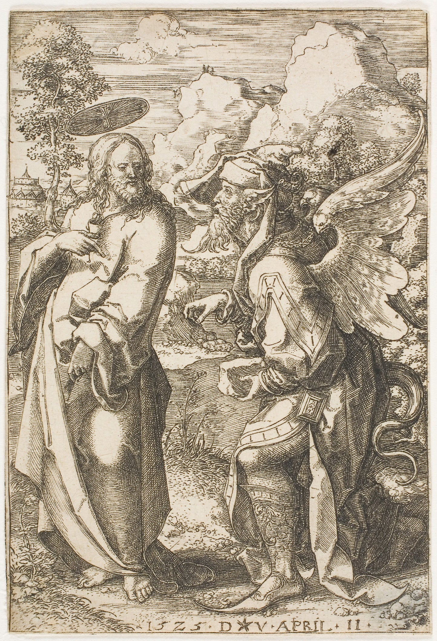 Christ Tempted - the Devil - Dirk Vellert, Poster Print Wall Art
