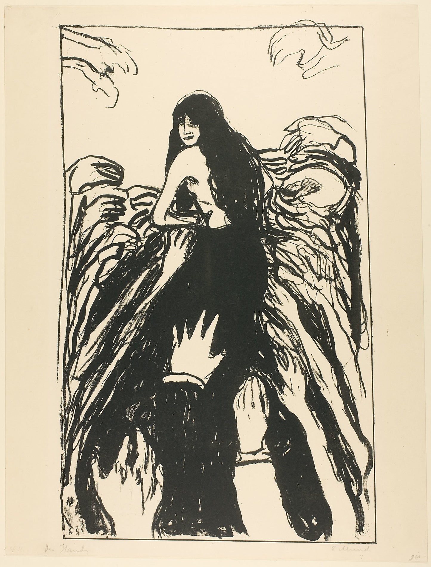 The Hands - Edvard Munch (Norwegian, 1863-1944), Poster Print Wall Art