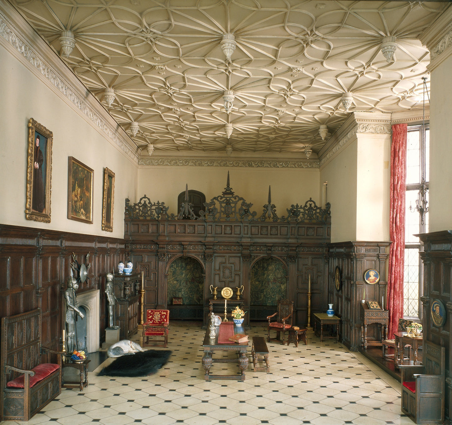 E-1 - English Great Room of the Late Tudor Period, 1550-1603 - Mrs. James Ward Thorne, Poster Print Wall Art