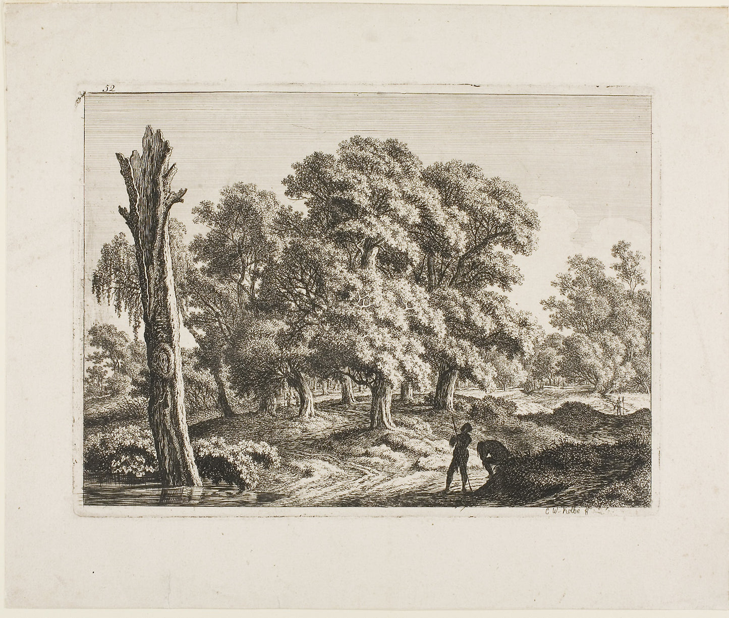 Landscape - Carl Wilhelm Kolbe, the elder, Poster Print Wall Art